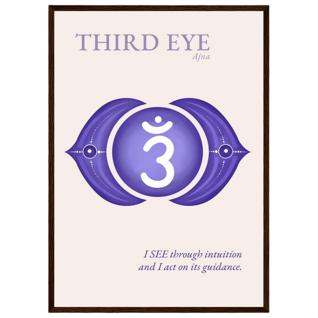 Stirnchakra Poster Ajna | Drittes Auge | Fine Art Print A4-A2