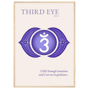 Stirnchakra Poster Ajna | Drittes Auge | Fine Art Print A4-A2