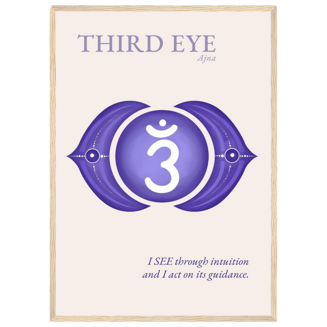 Stirnchakra Poster Ajna | Drittes Auge | Fine Art Print A4-A2