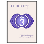 Stirnchakra Poster Ajna | Drittes Auge | Fine Art Print A4-A2