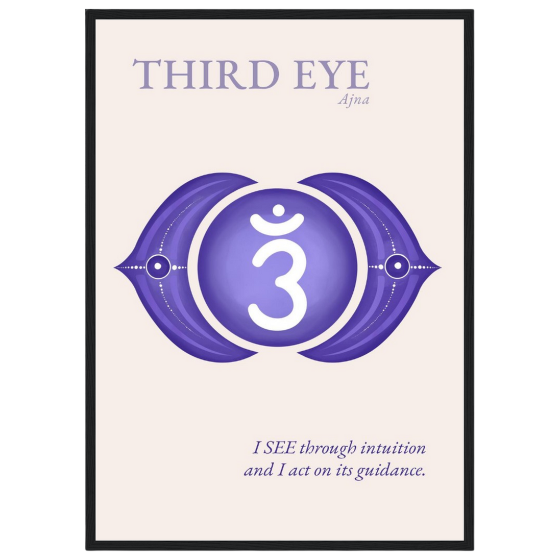 Stirnchakra Poster Ajna | Drittes Auge | Fine Art Print A4-A2