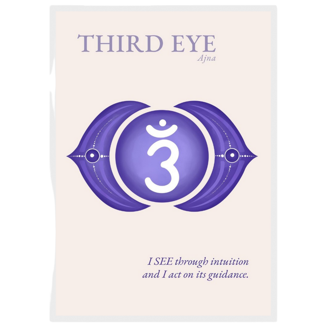 Stirnchakra Poster Ajna | Drittes Auge | Fine Art Print A4-A2