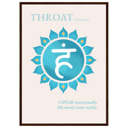 Halschakra Poster Vishuddha | Throat Chakra | Fine Art Print A4-A2
