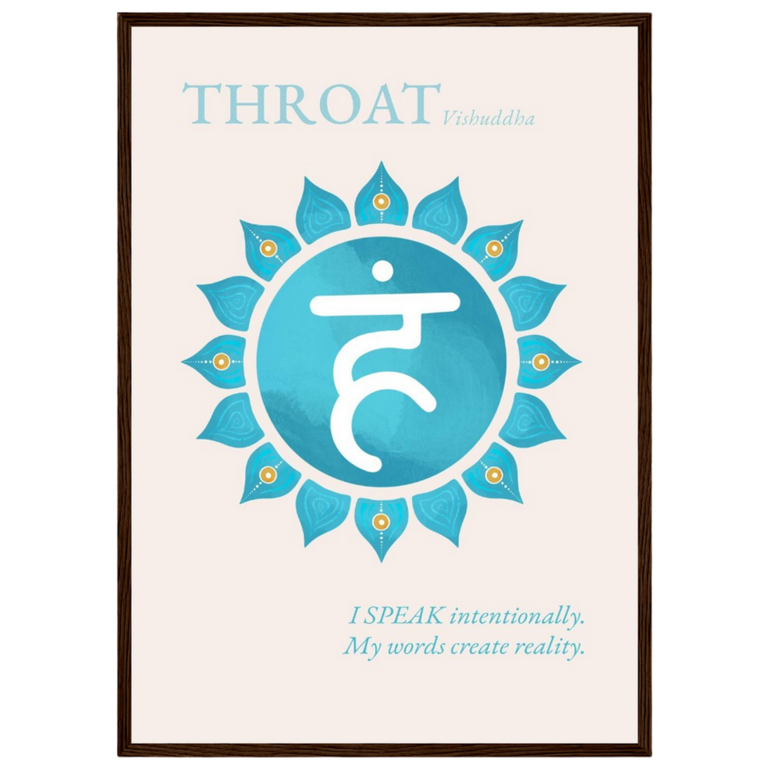 Halschakra Poster Vishuddha | Throat Chakra | Fine Art Print A4-A2