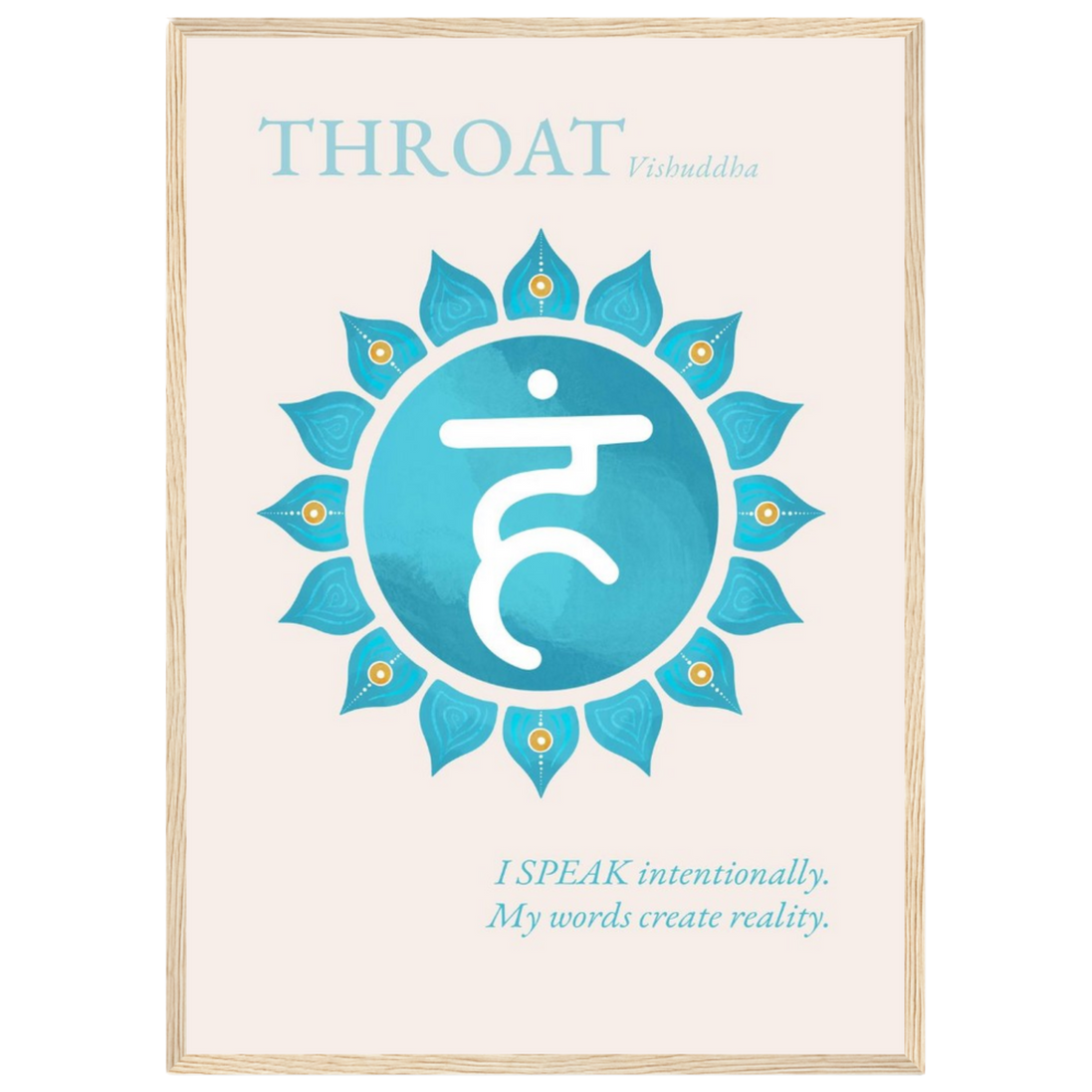 Halschakra Poster Vishuddha | Throat Chakra | Fine Art Print A4-A2