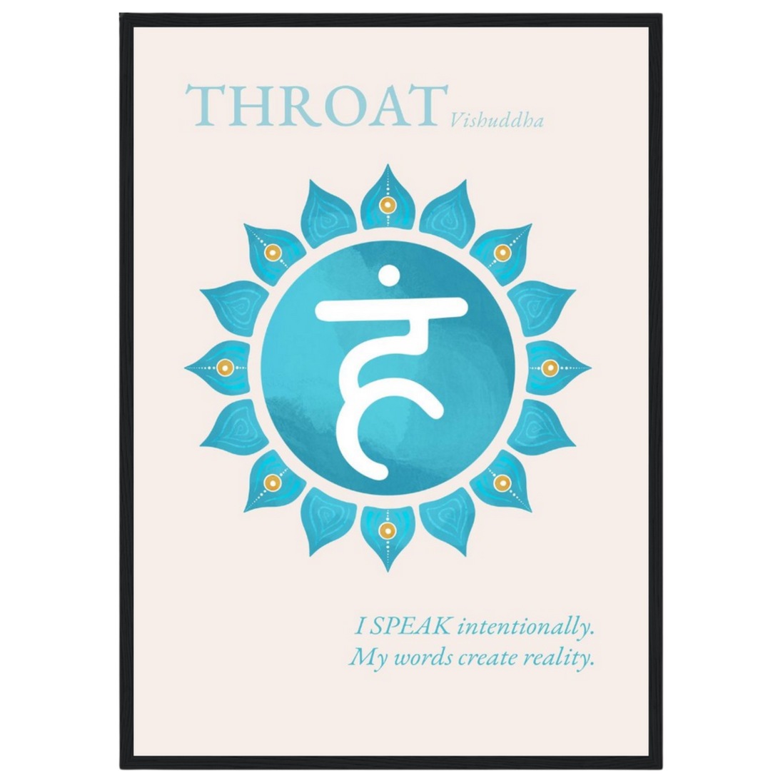 Halschakra Poster Vishuddha | Throat Chakra | Fine Art Print A4-A2