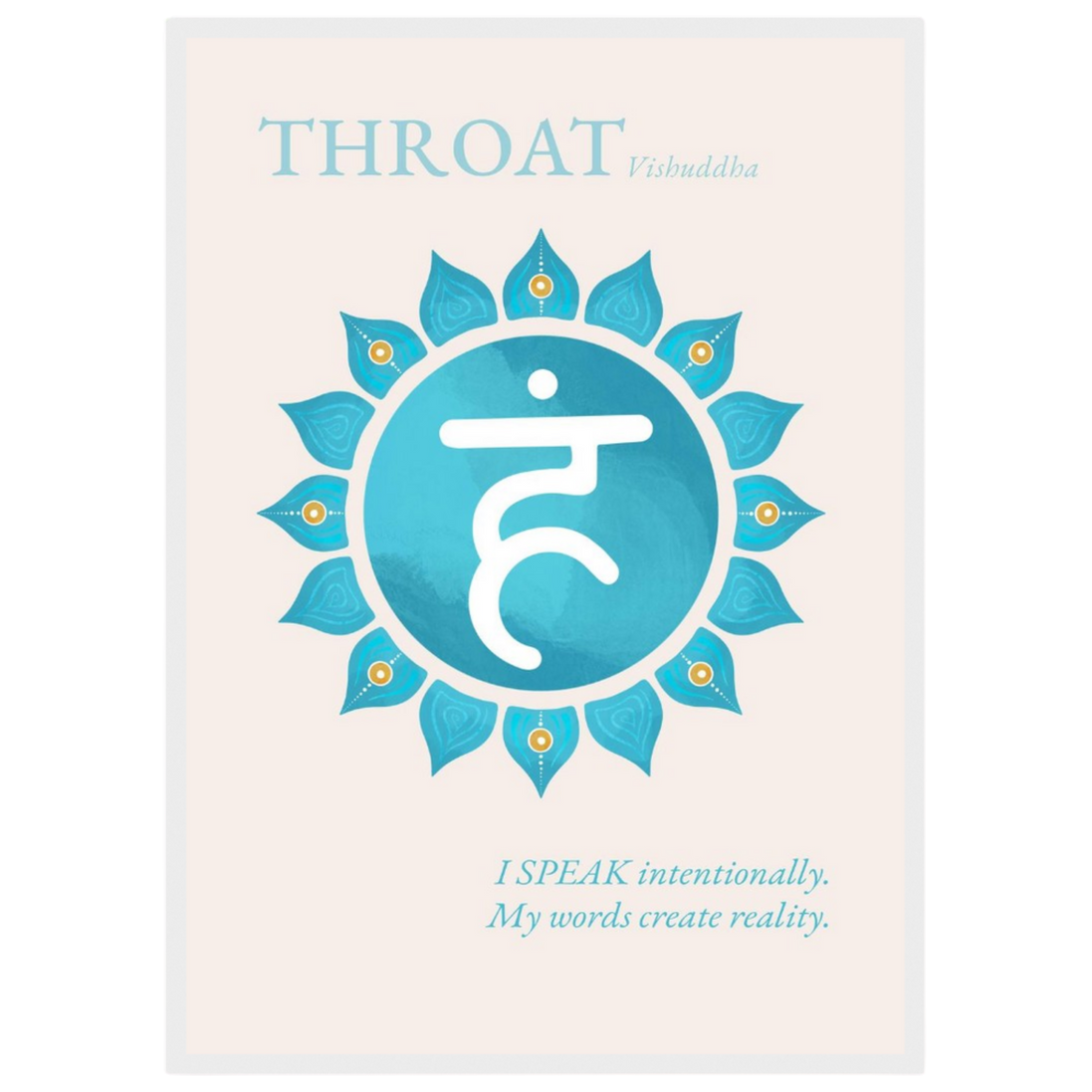 Halschakra Poster Vishuddha | Throat Chakra | Fine Art Print A4-A2