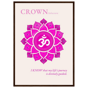 Kronenchakra Poster Sahasrara | Fine Art Print A4-A2