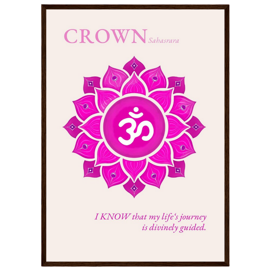 Kronenchakra Poster Sahasrara | Fine Art Print A4-A2