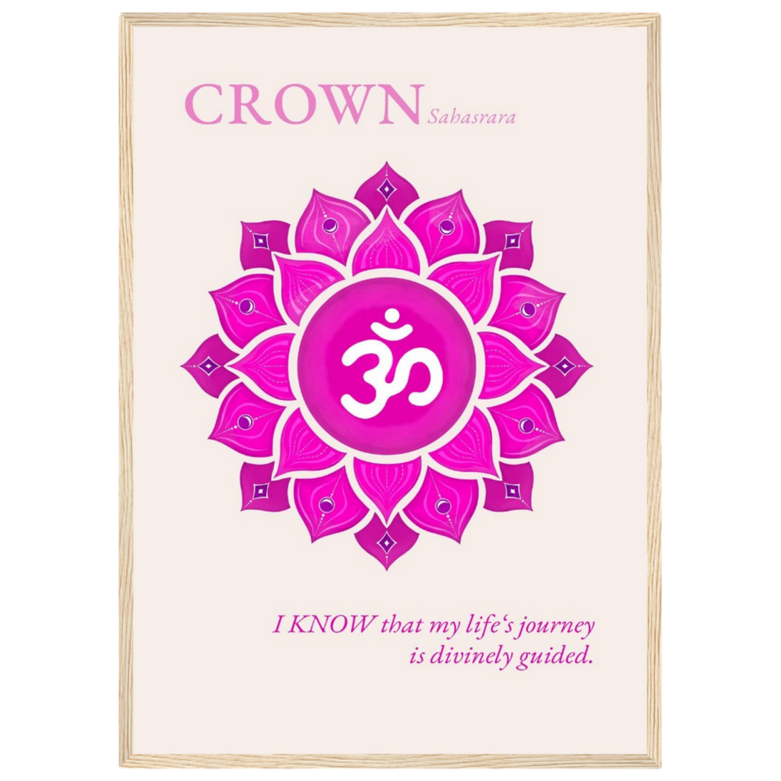 Kronenchakra Poster Sahasrara | Fine Art Print A4-A2