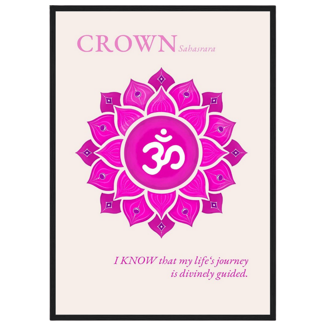 Kronenchakra Poster Sahasrara | Fine Art Print A4-A2