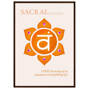 Sakralchakra Poster Svadhisthana | Sacral Chakra | Fine Art Print A4-A2