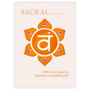 Sakralchakra Poster Svadhisthana | Sacral Chakra | Fine Art Print A4-A2