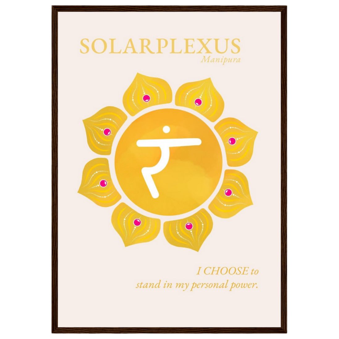 Solarplexuschakra Poster Manipura | Fine Art Print A4-A2