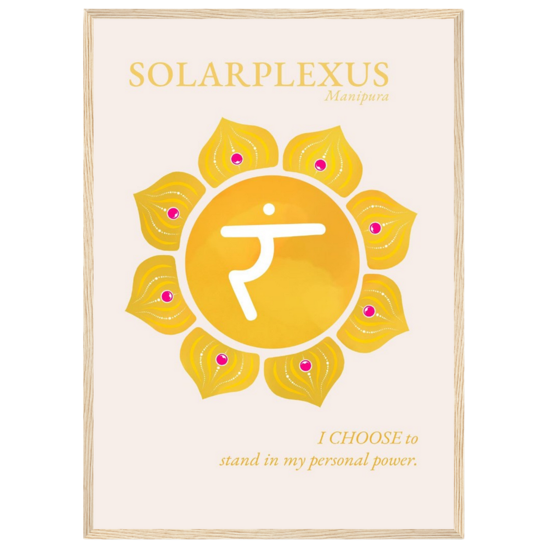 Solarplexuschakra Poster Manipura | Fine Art Print A4-A2