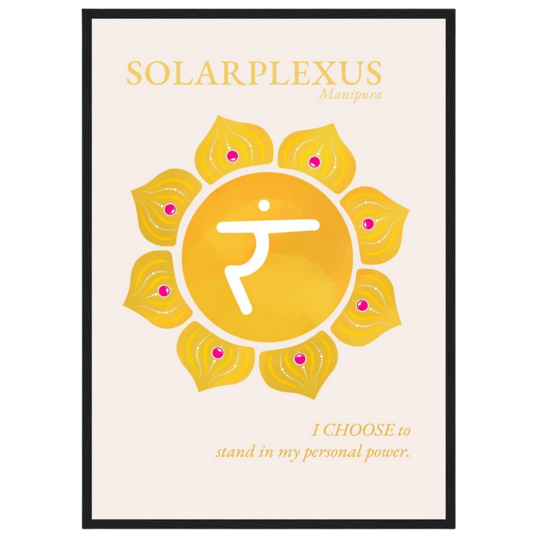 Solarplexuschakra Poster Manipura | Fine Art Print A4-A2