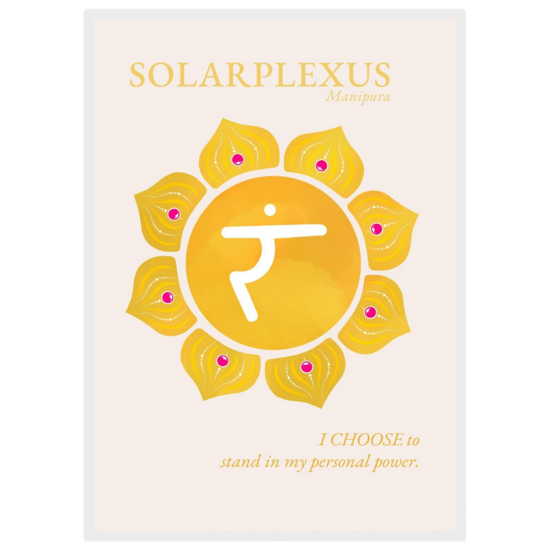 Solarplexuschakra Poster Manipura | Fine Art Print A4-A2