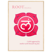 Wurzelchakra Poster Muladhara | Root Chakra | Fine Art Print A4-A2