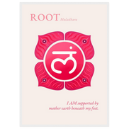 Wurzelchakra Poster Muladhara | Root Chakra | Fine Art Print A4-A2