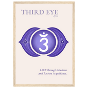 Stirnchakra Poster Ajna | Drittes Auge | Fine Art Print A4-A2