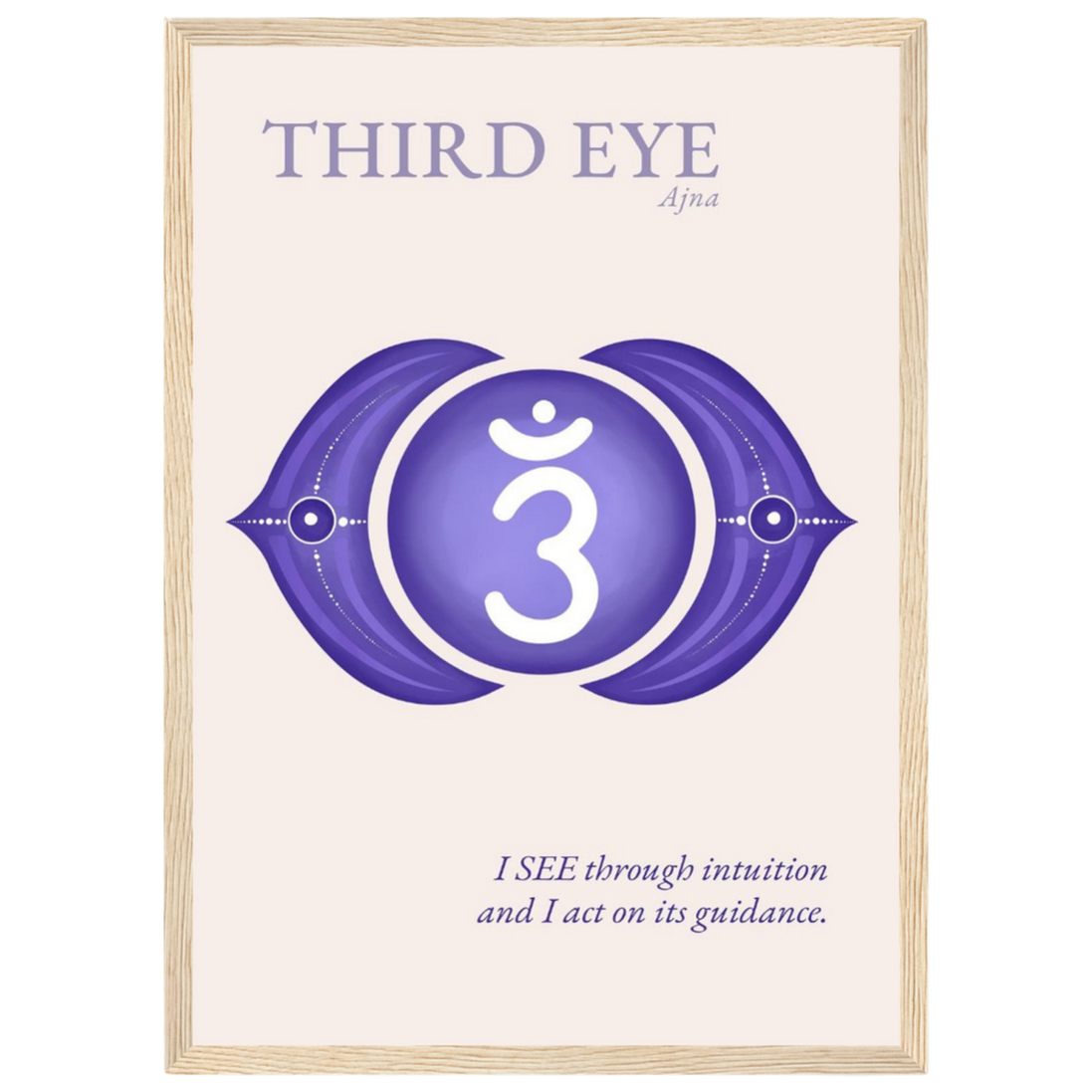 Stirnchakra Poster Ajna | Drittes Auge | Fine Art Print A4-A2