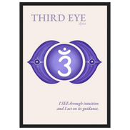 Stirnchakra Poster Ajna | Drittes Auge | Fine Art Print A4-A2