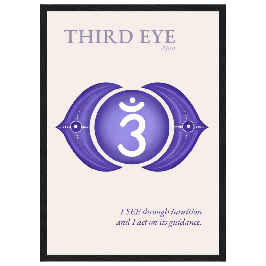Stirnchakra Poster Ajna | Drittes Auge | Fine Art Print A4-A2