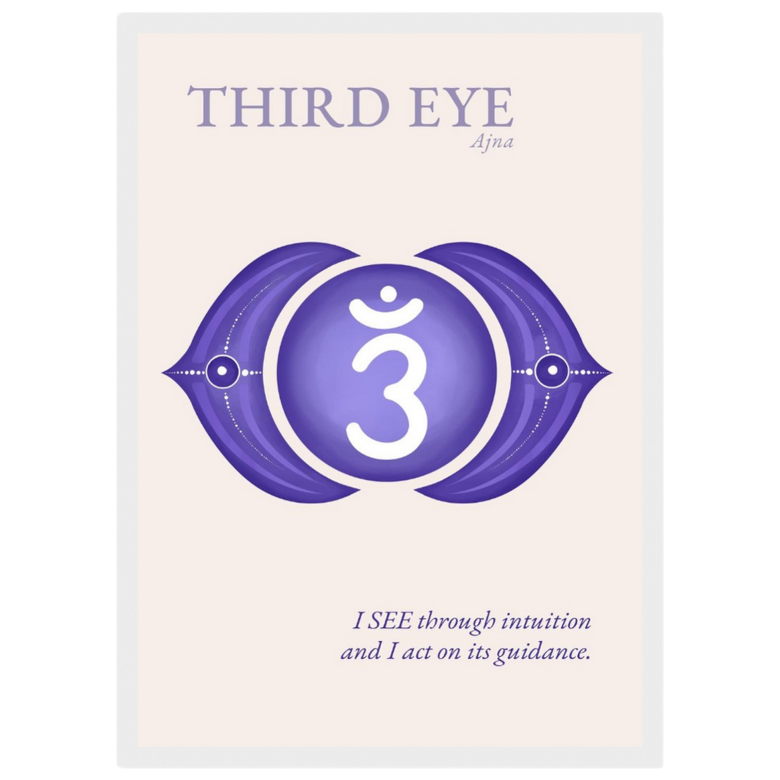 Stirnchakra Poster Ajna | Drittes Auge | Fine Art Print A4-A2