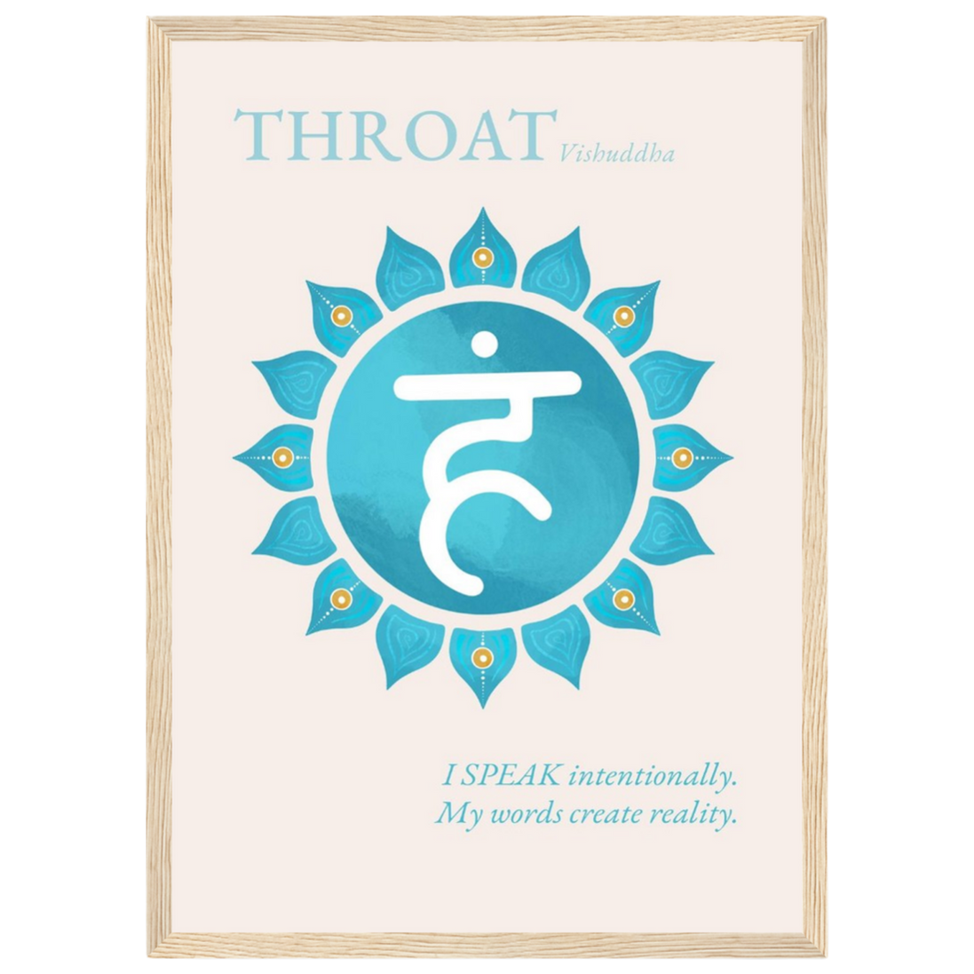 Halschakra Poster Vishuddha | Throat Chakra | Fine Art Print A4-A2