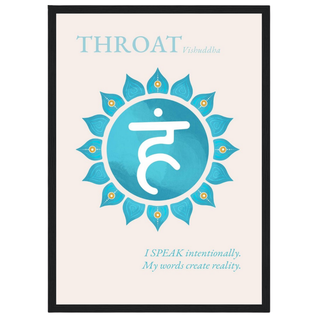 Halschakra Poster Vishuddha | Throat Chakra | Fine Art Print A4-A2