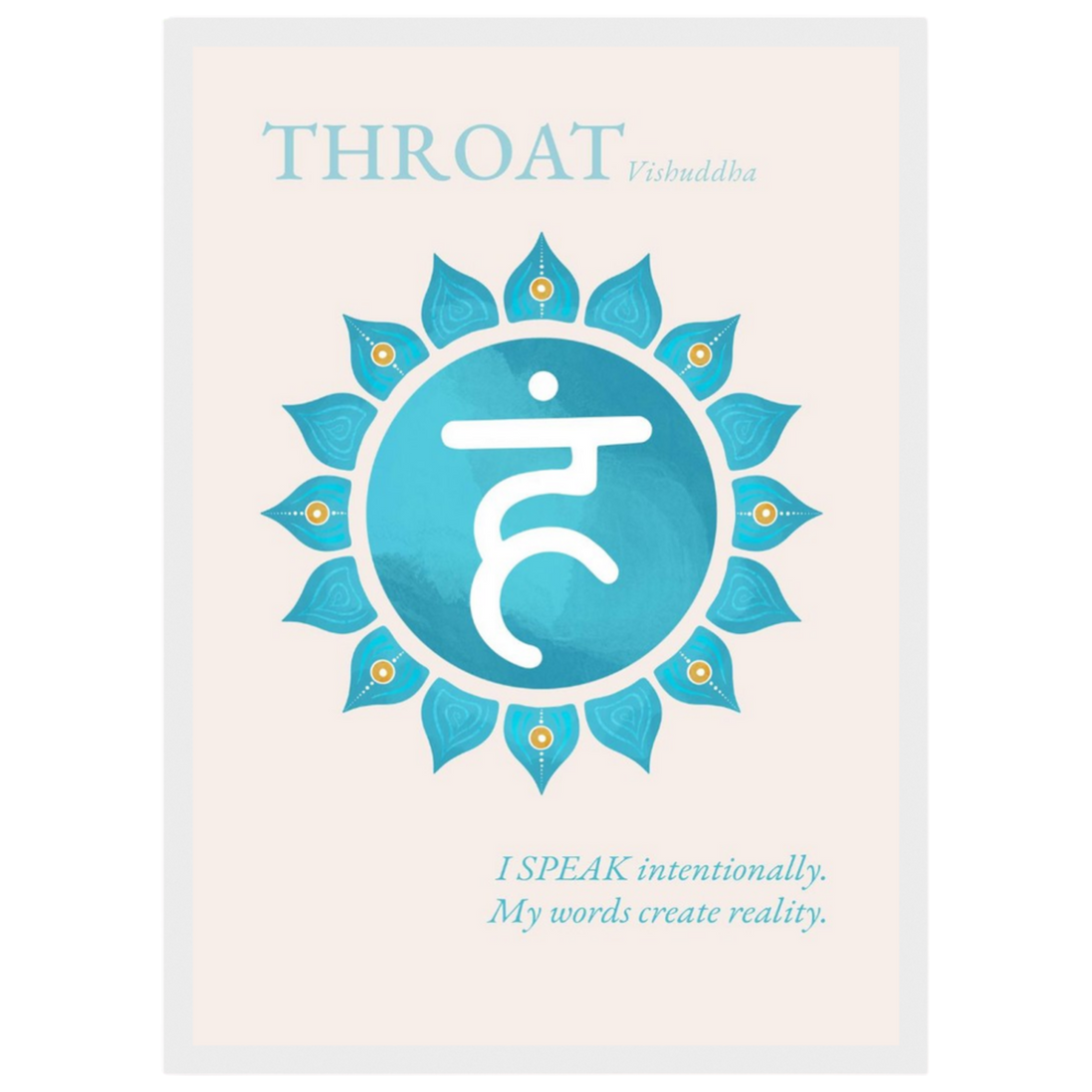 Halschakra Poster Vishuddha | Throat Chakra | Fine Art Print A4-A2