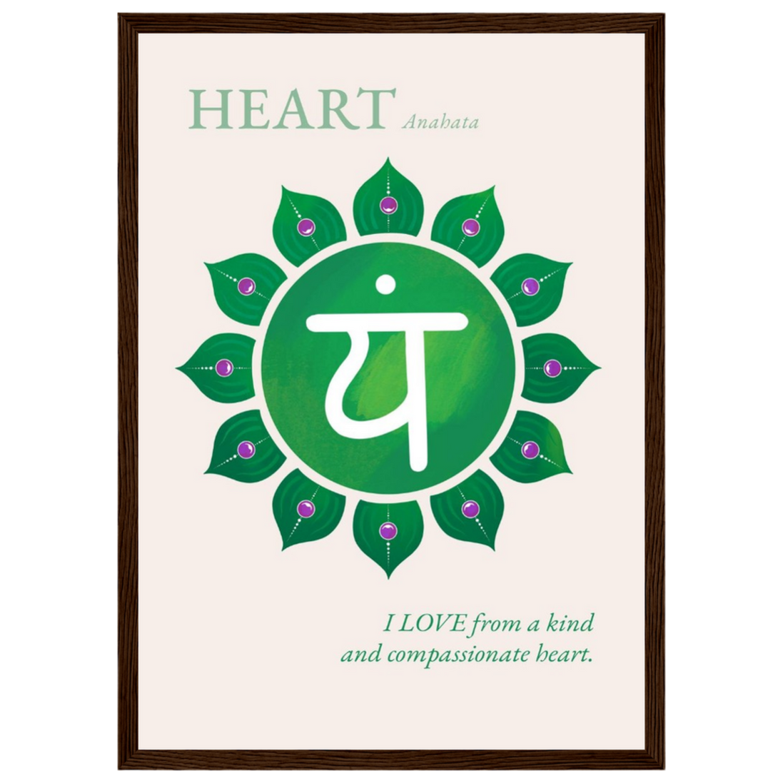 Herzchakra Poster Anahata | Heart Chakra | Fine Art Print A4-A2