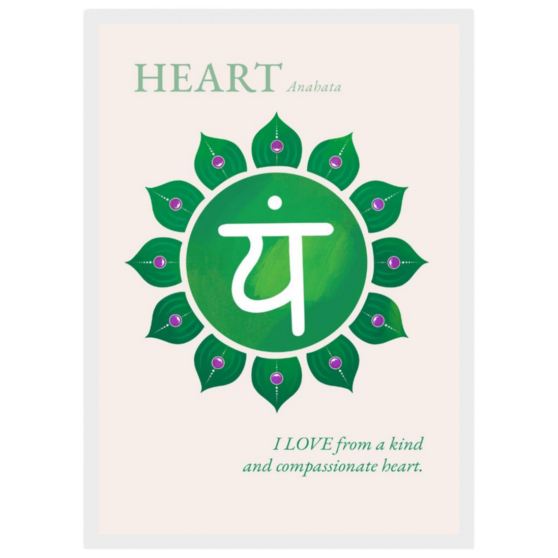 Herzchakra Poster Anahata | Heart Chakra | Fine Art Print A4-A2