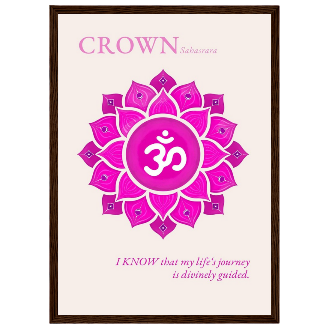 Kronenchakra Poster Sahasrara | Fine Art Print A4-A2
