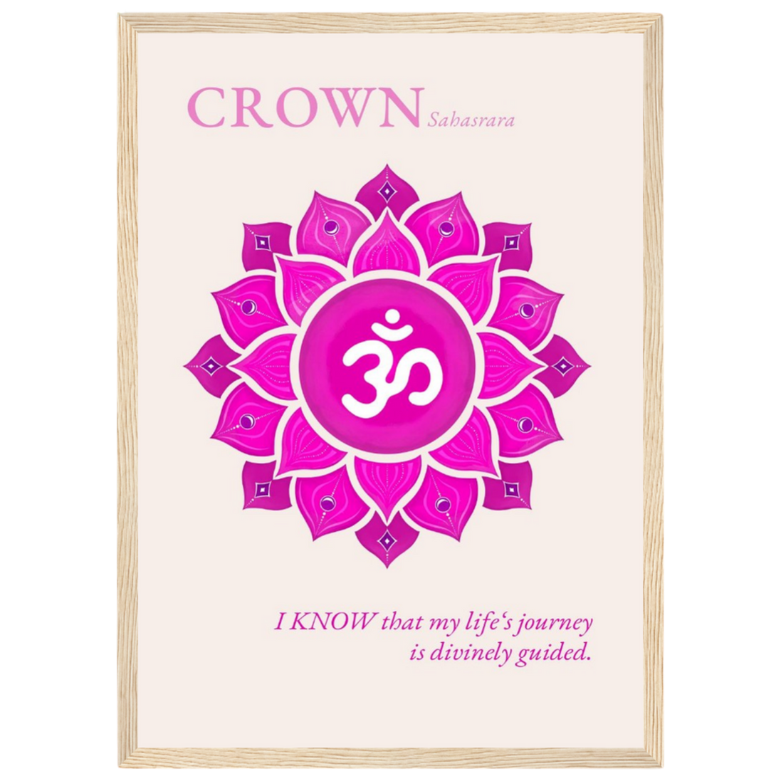 Kronenchakra Poster Sahasrara | Fine Art Print A4-A2