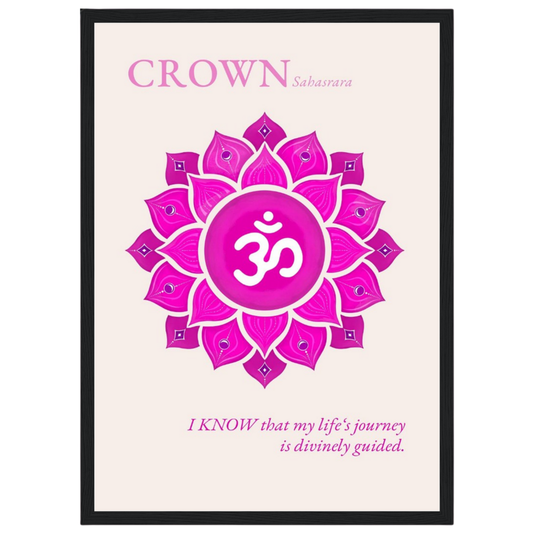 Kronenchakra Poster Sahasrara | Fine Art Print A4-A2