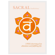 Sakralchakra Poster Svadhisthana | Sacral Chakra | Fine Art Print A4-A2