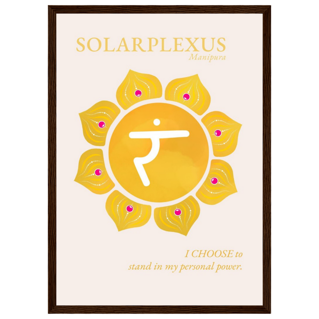 Solarplexuschakra Poster Manipura | Fine Art Print A4-A2