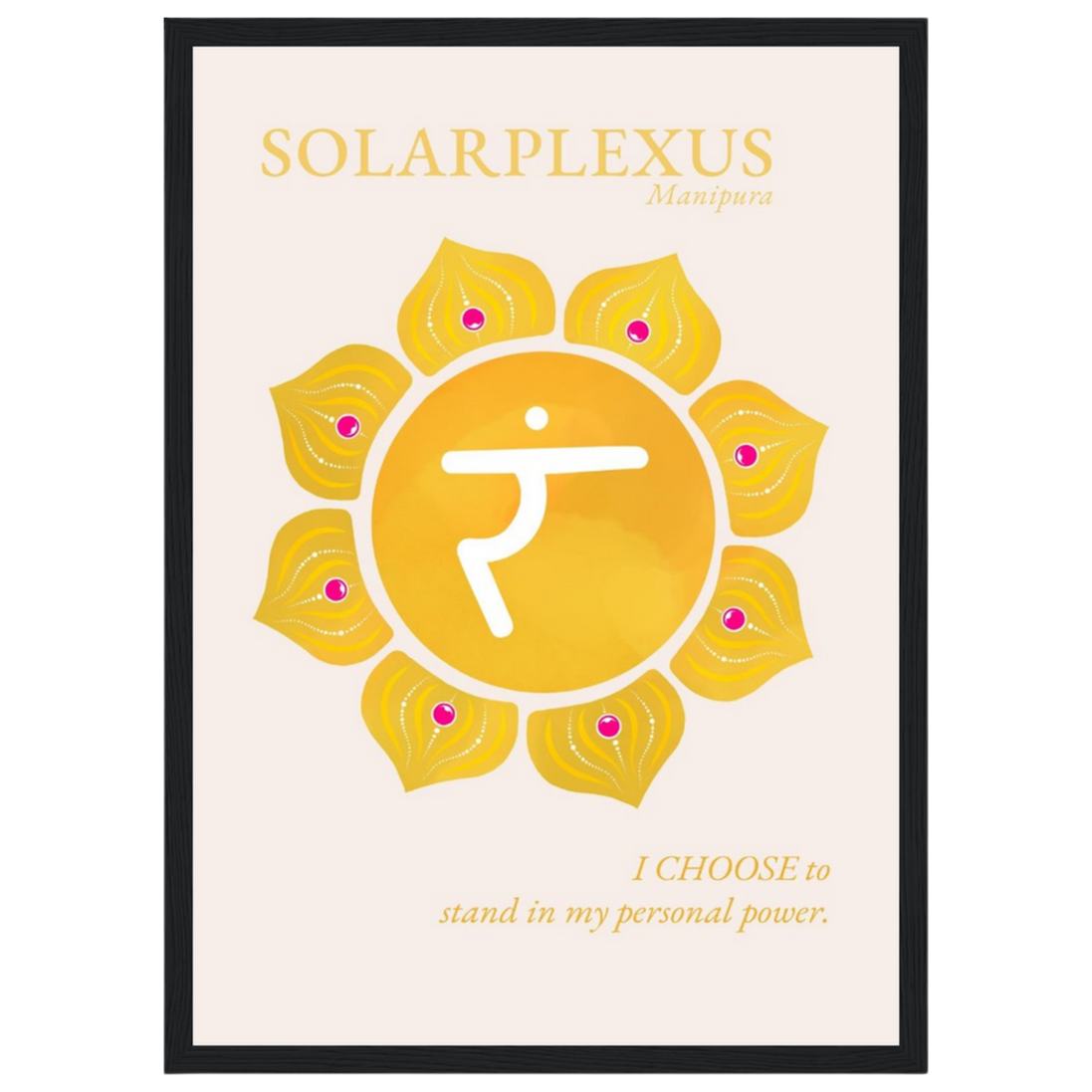 Solarplexuschakra Poster Manipura | Fine Art Print A4-A2