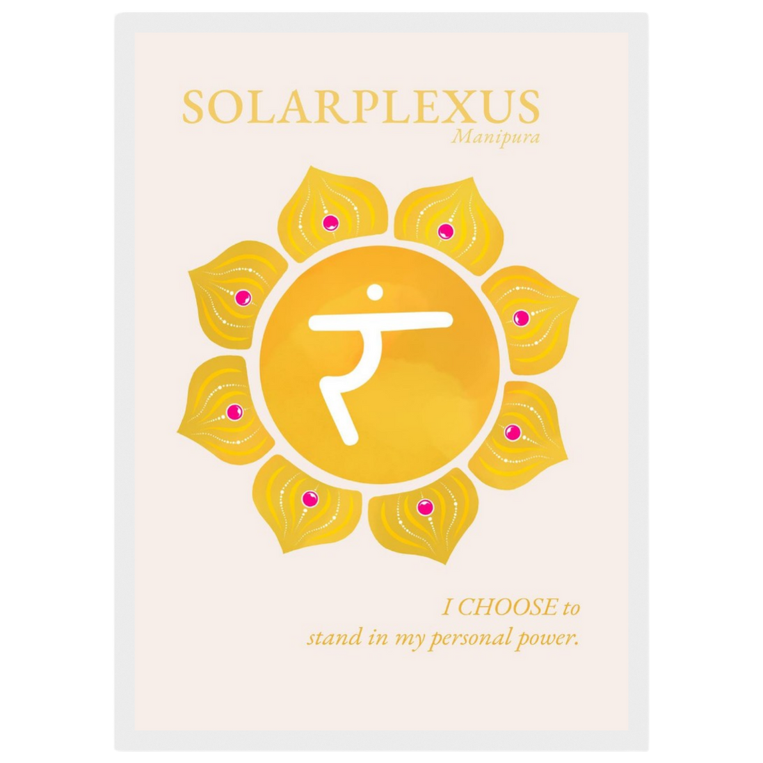 Solarplexuschakra Poster Manipura | Fine Art Print A4-A2