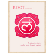 Wurzelchakra Poster Muladhara | Root Chakra | Fine Art Print A4-A2