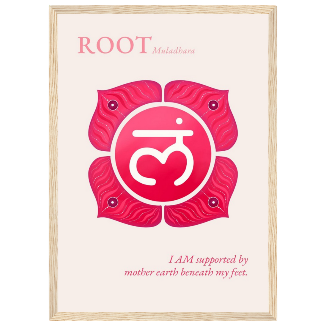 Wurzelchakra Poster Muladhara | Root Chakra | Fine Art Print A4-A2