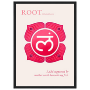 Wurzelchakra Poster Muladhara | Root Chakra | Fine Art Print A4-A2