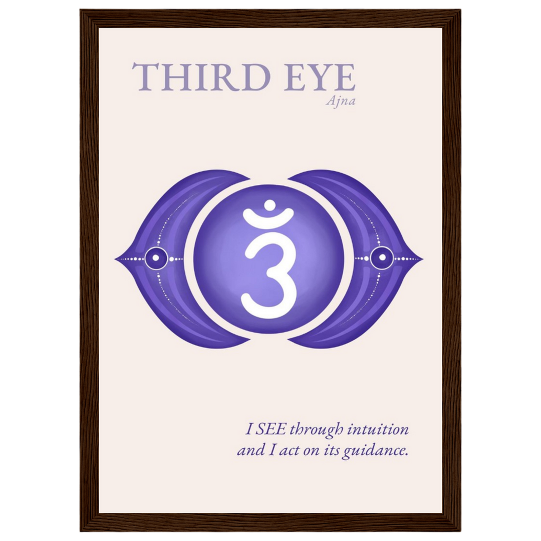 Stirnchakra Poster Ajna | Drittes Auge | Fine Art Print A4-A2