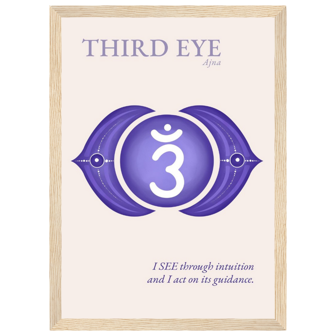 Stirnchakra Poster Ajna | Drittes Auge | Fine Art Print A4-A2