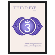 Stirnchakra Poster Ajna | Drittes Auge | Fine Art Print A4-A2