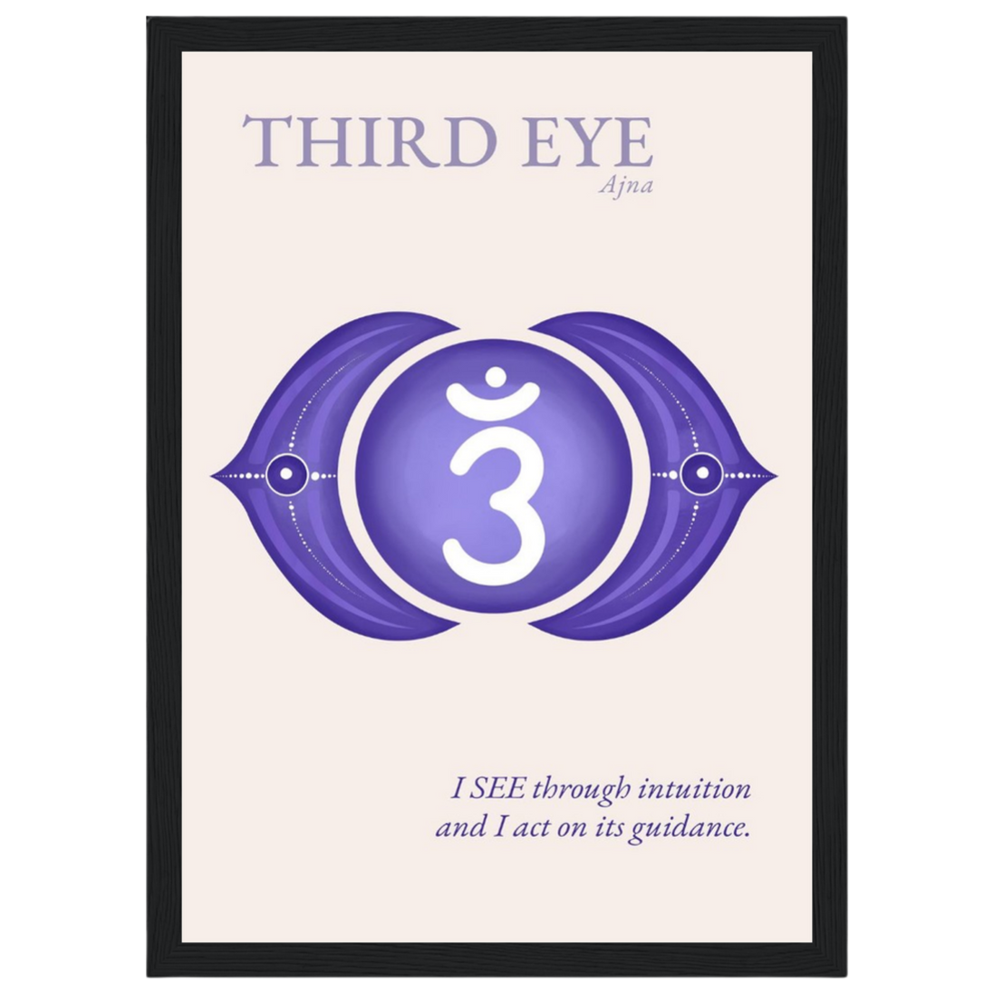 Stirnchakra Poster Ajna | Drittes Auge | Fine Art Print A4-A2