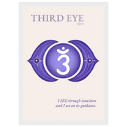 Stirnchakra Poster Ajna | Drittes Auge | Fine Art Print A4-A2