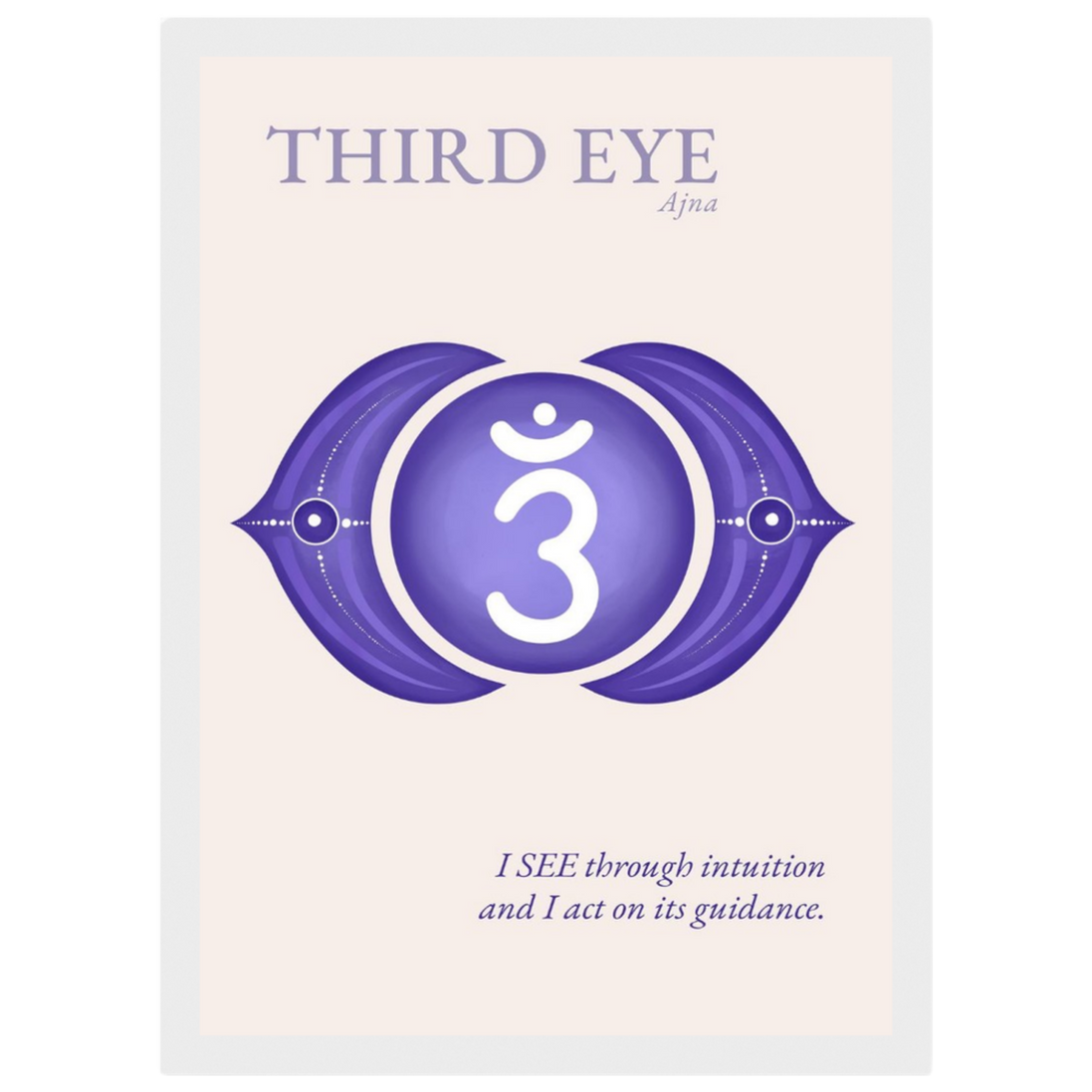 Stirnchakra Poster Ajna | Drittes Auge | Fine Art Print A4-A2