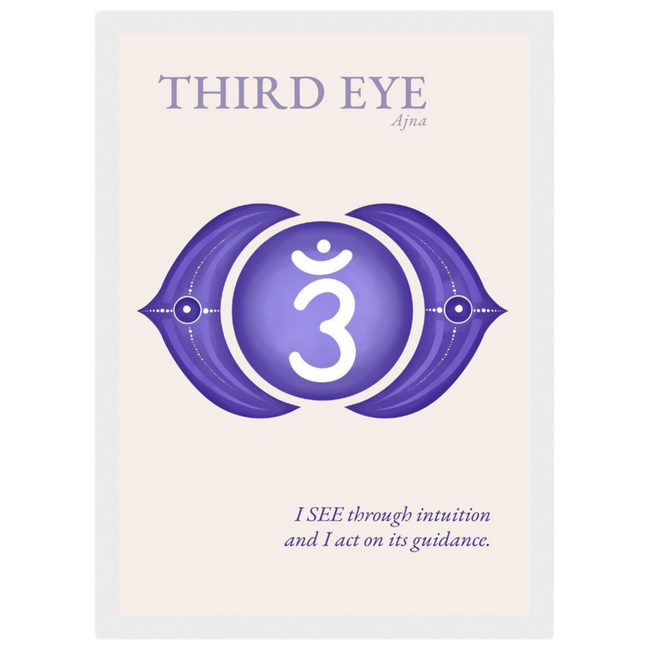 Stirnchakra Poster Ajna | Drittes Auge | Fine Art Print A4-A2
